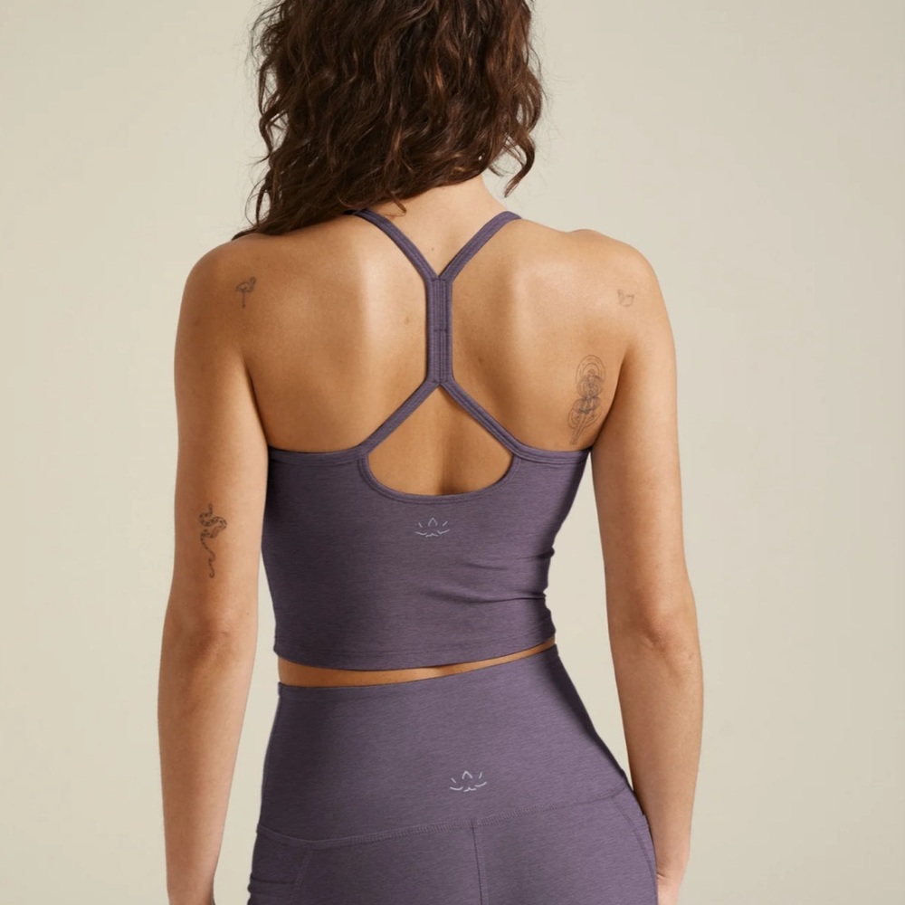 Beyond Yoga Purple Cropped Tank